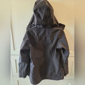 REI Charcoal Hooded Raincoat
